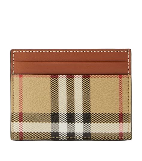 burberry check card case